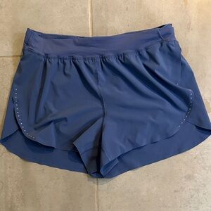 Lululemon Fast and Free 3’ Running Shorts Brilliant Blue